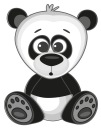 FÓLIOVÁ NÁLEPKA NA OKENNÝ NÁBYTOK ZRKADLO MEDVEĎ PANDA