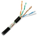 KÁBEL TWISTED PAIR UTP CAT.5e CU PE KÁBEL POTAHOVANÝ GÉLOM - 1m