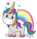 NÁLEPKA NA OKNO NÁBYTOK ZRKADLO JEDNOROŽEC PONY PONY