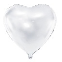 Balón 46cm BIELE SRDCE na hélium VALENTÍNSKA svadba