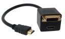 Adaptér Zástrčka HDMI / Zásuvka HDMI + adaptér DVI 24+1 (2912)