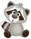 FÓLIOVÁ NÁLEPKA NA OKENNÝ NÁBYTOK ZRKADLO RACOON