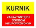 VSTUP ZAKÁZANÝ! - VÝSTRAŽNÁ TABUĽKA
