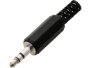 3,5 mm jack konektor, samčí konektor pre stereo slúchadlá