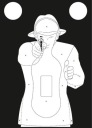 Strelecké terče TS-9 Frenchman 10 PCS Silhouette