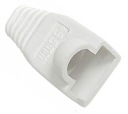 BIELY kryt zástrčky 8p8c RJ45 RJ-45 10ks.