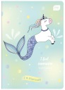 Farebný 3-riadkový zošit, A5, interprint, 32 listov