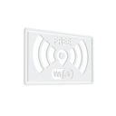 Wi-Fi zdarma - nálepka 10x15 - bar, reštaurácia
