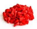 Kryt zástrčky 8p8c RJ-45 RJ45 100ks červený