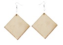#10B Štvorcové náušnice 60mm Scrapki gr. 3 mm