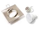HALOGEN LIGHT SATIN + LED 10W + GU10 SET