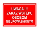 ZÁKAZ VSTUPU NEPOVOLANÝM OSOBÁM! - DOSKA