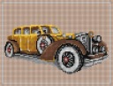 Plátno s potlačou na krížikový steh pre chlapcov retro auto 5336 18x24