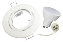 SÚPRAVA BIELECH HALOGÉNOVÝCH SVIETIDIEL RUCH + LED GU10 5W