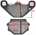 Brzdové platničky REAR ATV 250 STX SHINERAY QUAD