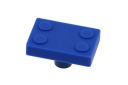 Detský silikónový nábytkový gombík BLUE BRICK
