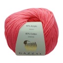 Priadza GAZZAL BABY COTTON, farba CORAL 35