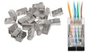 10 ks RJ45 zástrčka cat 6 priechodná cez FTP