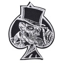 Nažehľovacia nášivka SKULL v klobúku PIK