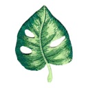 Nášivka, zelené nášivky TERMO Monstera
