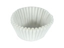 Biele tortové formy 35x20 mm, 200 kusov