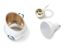 SADA HALOGÉNOVÝCH SVIETIDIEL BIELA ​​+ LED 5W + GU10
