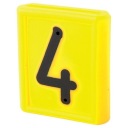 Číslo štítku „4“ pre obojky pre dobytok