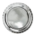 Jednorazové taniere 6ks-23cm SILVER Large Party