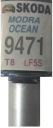 Skoda 9471 T8 LF5S BLUE OCEAN PAINT TUCH-UP ARA