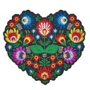 TERMO HEART OF ŁOWICKIE nášivka ľudová ľudová výšivka