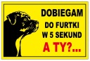 TANIER BAD DOG 20x30cm dibond doska 5 sekúnd