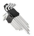 DLHÉ KĽÚČE TORX IMBUS T10 - T50 9 kusov TYP L