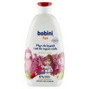 Global Bobini Fun Bath tekutý a gél na umývanie tela 500 ml Apple
