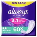 Hygienické vložky ALWAYS DAILIES NORMAL FRESH & PROTECT 60 KS