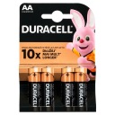 ALKALICKÁ BATÉRIA DURACELL AA R6 4 KS SILNÁ ÚČINNOSŤ