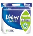 Velvet EcoROLL Gently White toaletný papier 4 rolky