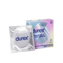 Durex Invisible kondómy dodatočne zvlhčené, 3 tenké kusy
