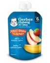 Gerber Mousse Dezert Jablko Banán Jahoda po 6 mesiacoch 80 g