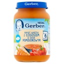 Zeleninová kytica Gerber s lososovo-paradajkovou omáčkou