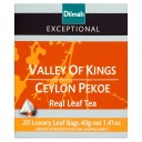 Čierny čaj DILMAH VALLEY OF KINGS CEYLON PEKOE cejlónsky čaj 20 VRECÍ