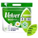 Toaletný papier Velvet EcoROLL Harmanček Aloe