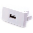 MEDIABOX 22,5x45 MODUL 1x USB MOSAIC D-LAN ZÁSUVKA