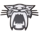 HLINÍKOVÝ ZNAK TIGER TIGER CHROME 3D NÁLEPKA