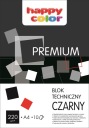 HAPPY FARBA TECHNICKÝ BLOK A4 10k 220g ČIERNA