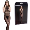 Bodystocking z jemnej sieťoviny s otvoreným zadkom S/L