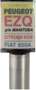 CITROEN PEUGEOT FIAT EZQ GRIS MANITOBA KGB 650A LAKU TACH-UP ARA