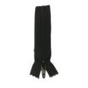 YKK plastový zips 20cm na nohavice ČIERNA