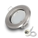 Halogénové svietidlo SATIN NIKEL + LED žiarovka GU10 7W