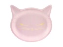 Papierové taniere Pink Kitten k narodeninám, 6 ks