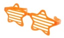 Veľké párty okuliare STARS BLINDS ORANGE